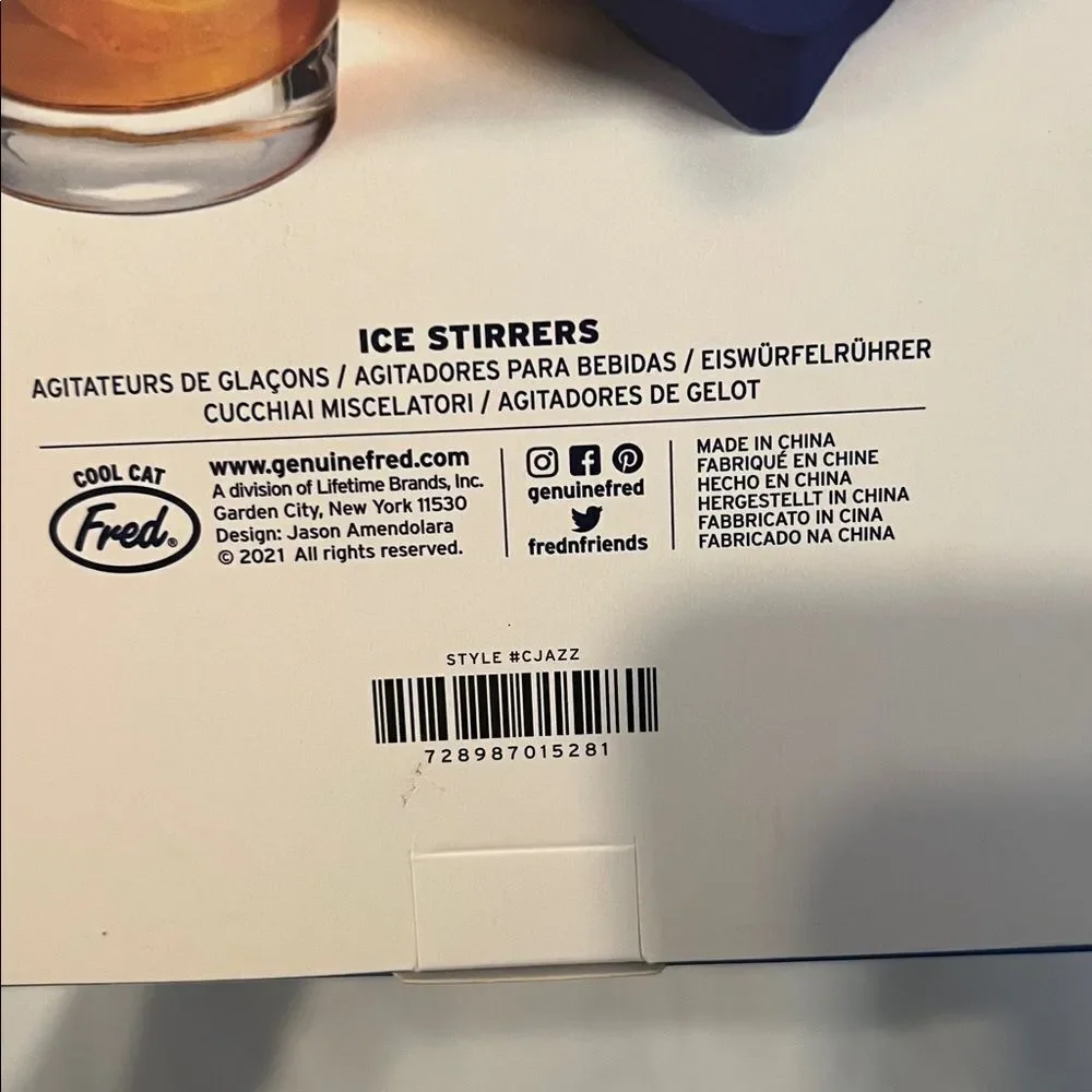 Fred Cool Jazz NIB Guitar Shaped Ice Cube Tray
